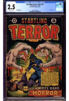 STARTLING TERROR TALES #12 CGC 2.5 OW PAGES front cover