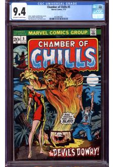 CHAMBER OF CHILLS #5 CGC 9.4 OW/WH PAGES front cover