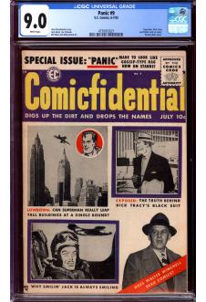 PANIC #9 CGC 9.0 WHITE PAGES front cover