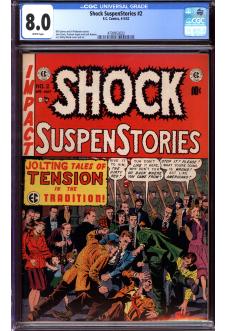 SHOCK SUSPENSTORIES #2 CGC 8.0 WHITE PAGES front cover