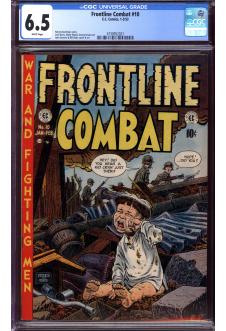 FRONTLINE COMBAT #10 CGC 6.5 WHITE PAGES front cover