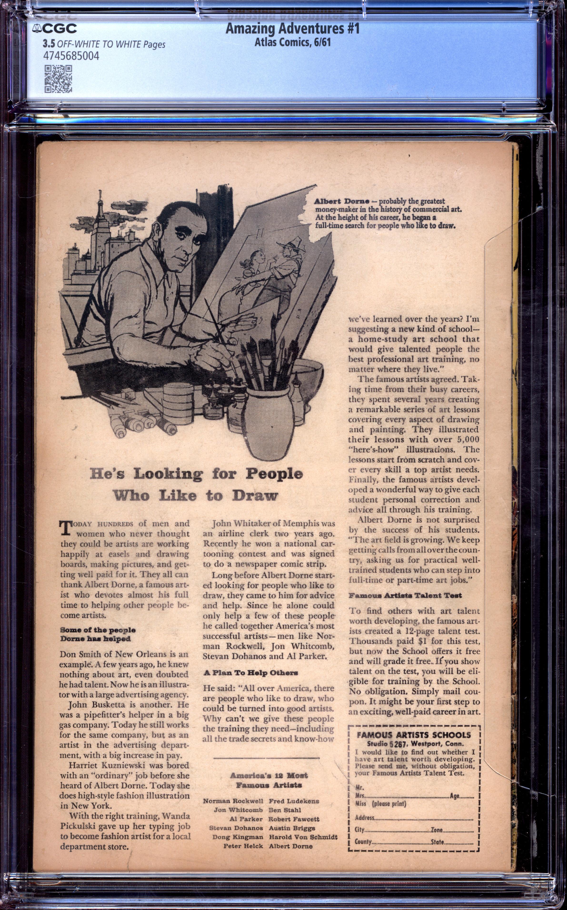 AMAZING ADVENTURES Back Cover