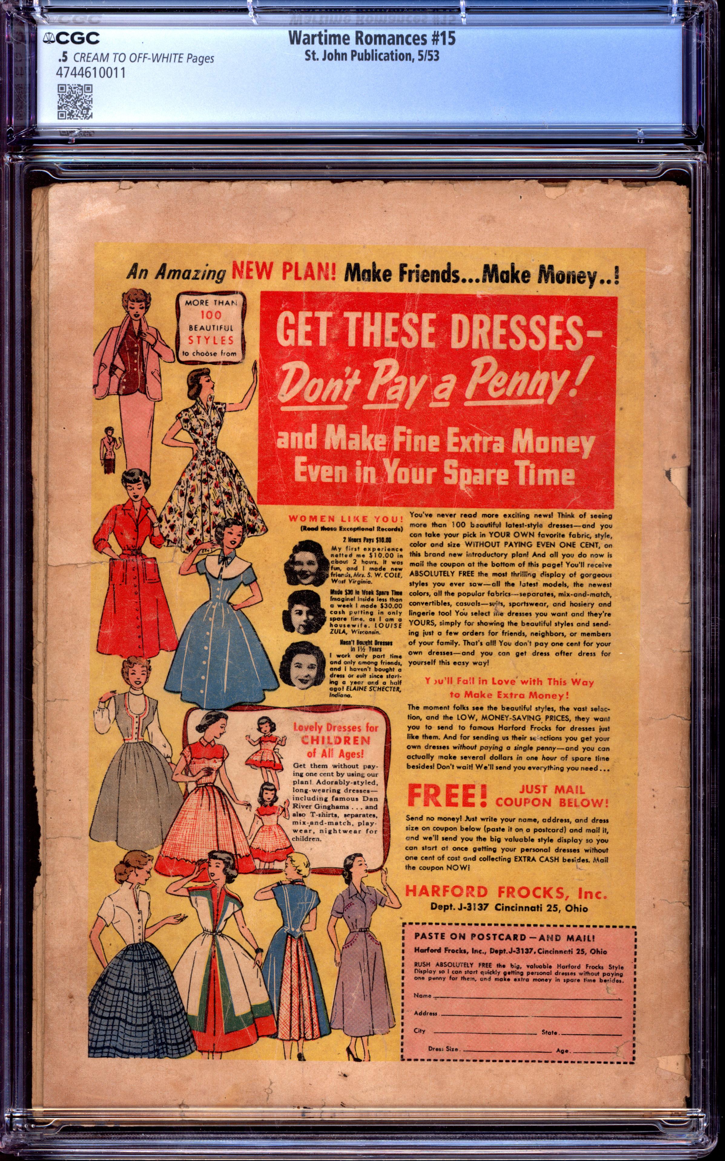 WARTIME ROMANCES Back Cover