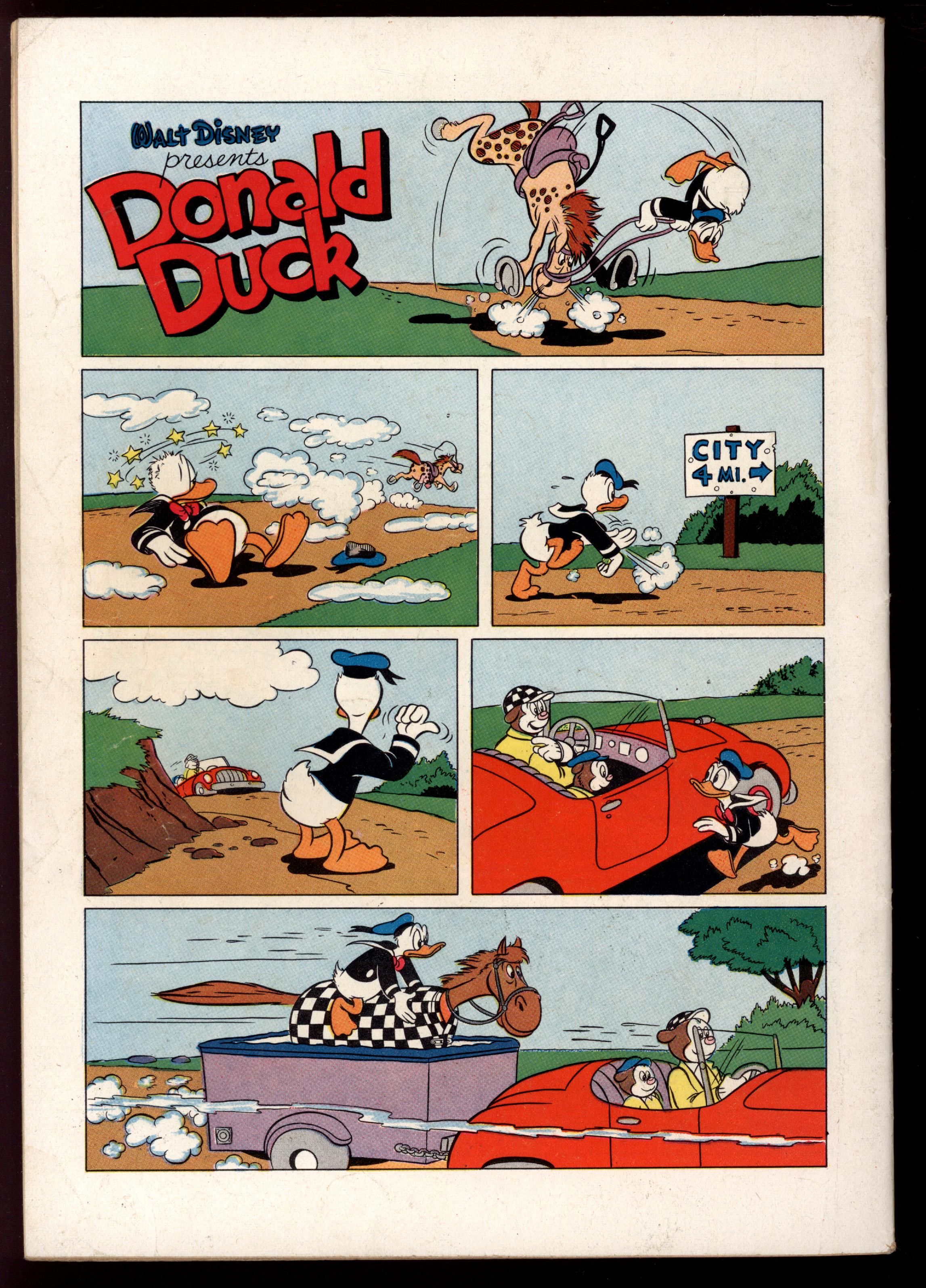 DONALD DUCK Back Cover