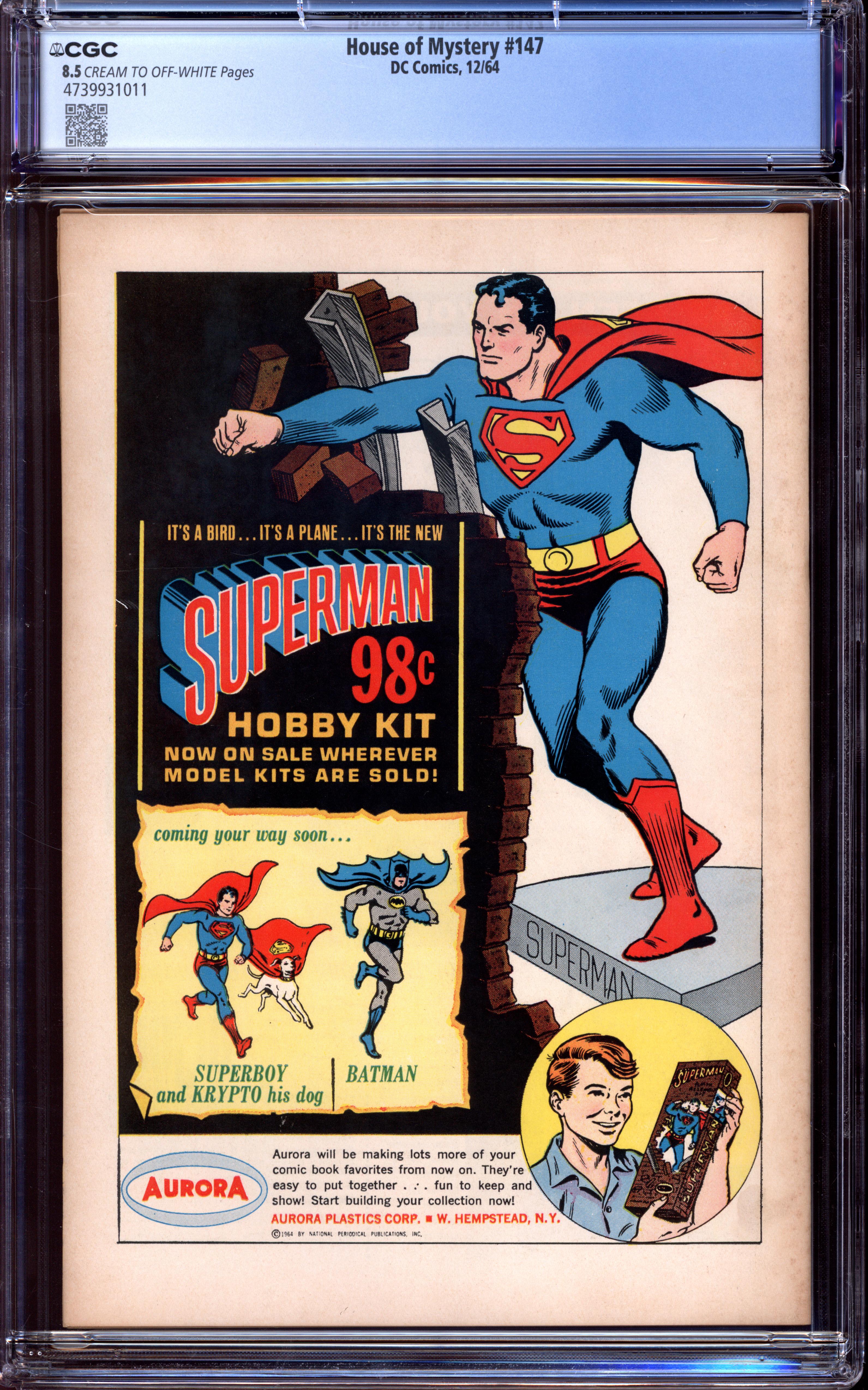 HOUSE OF MYSTERY Back Cover