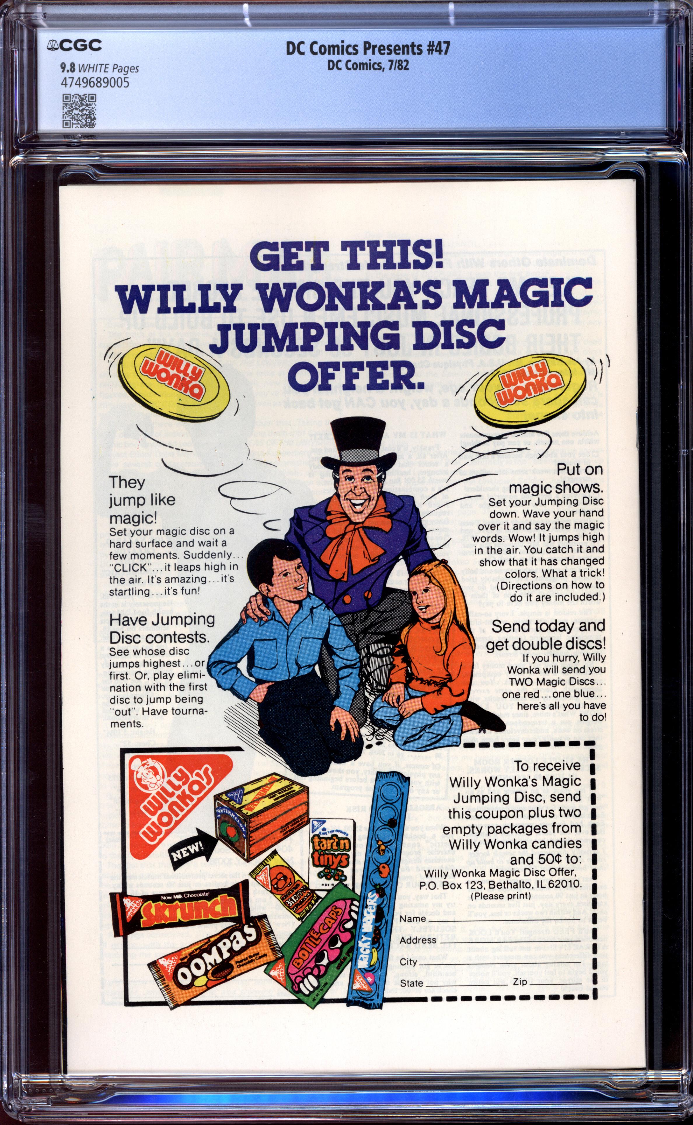 DC COMICS PRESENTS Back Cover