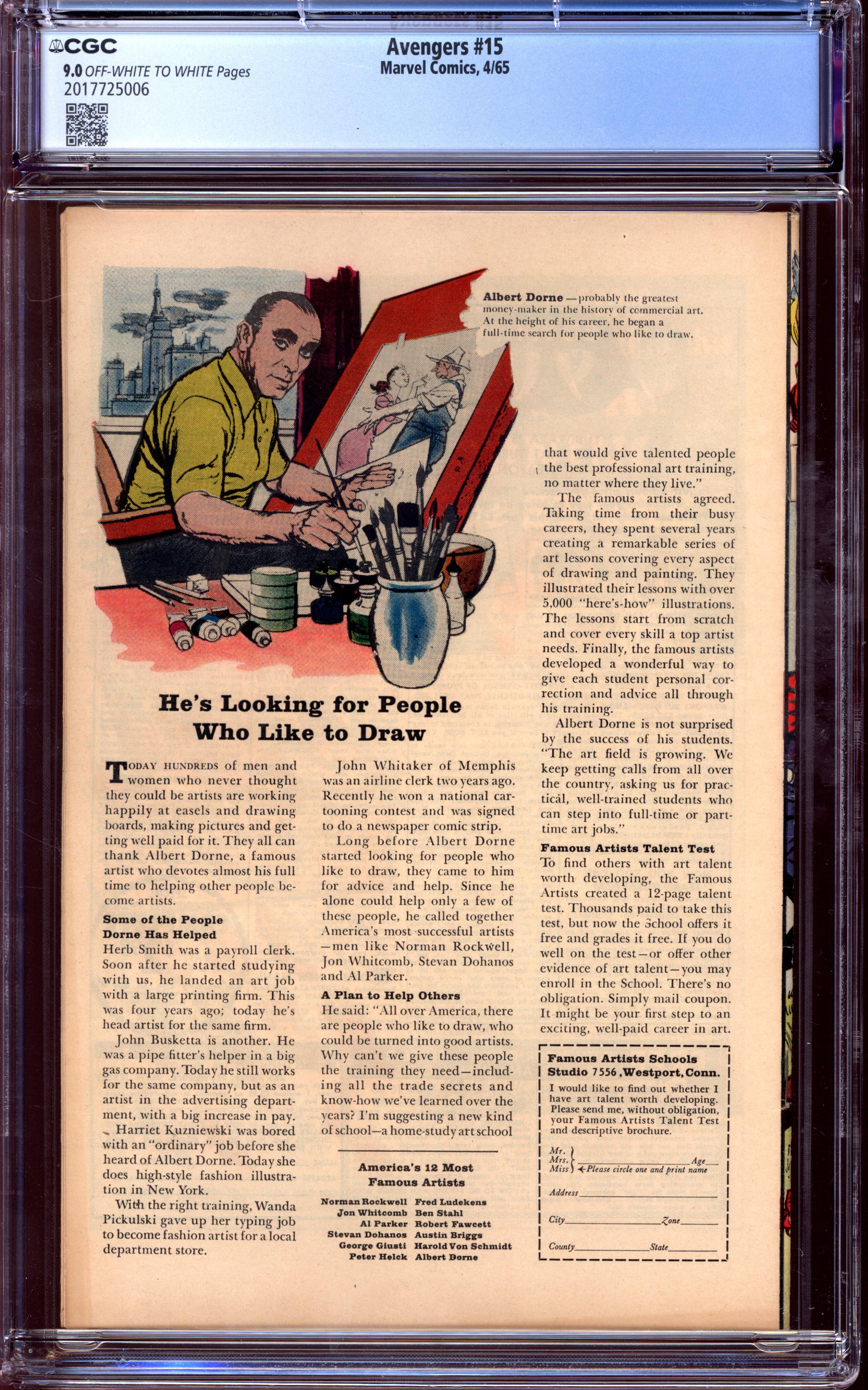 AVENGERS Back Cover