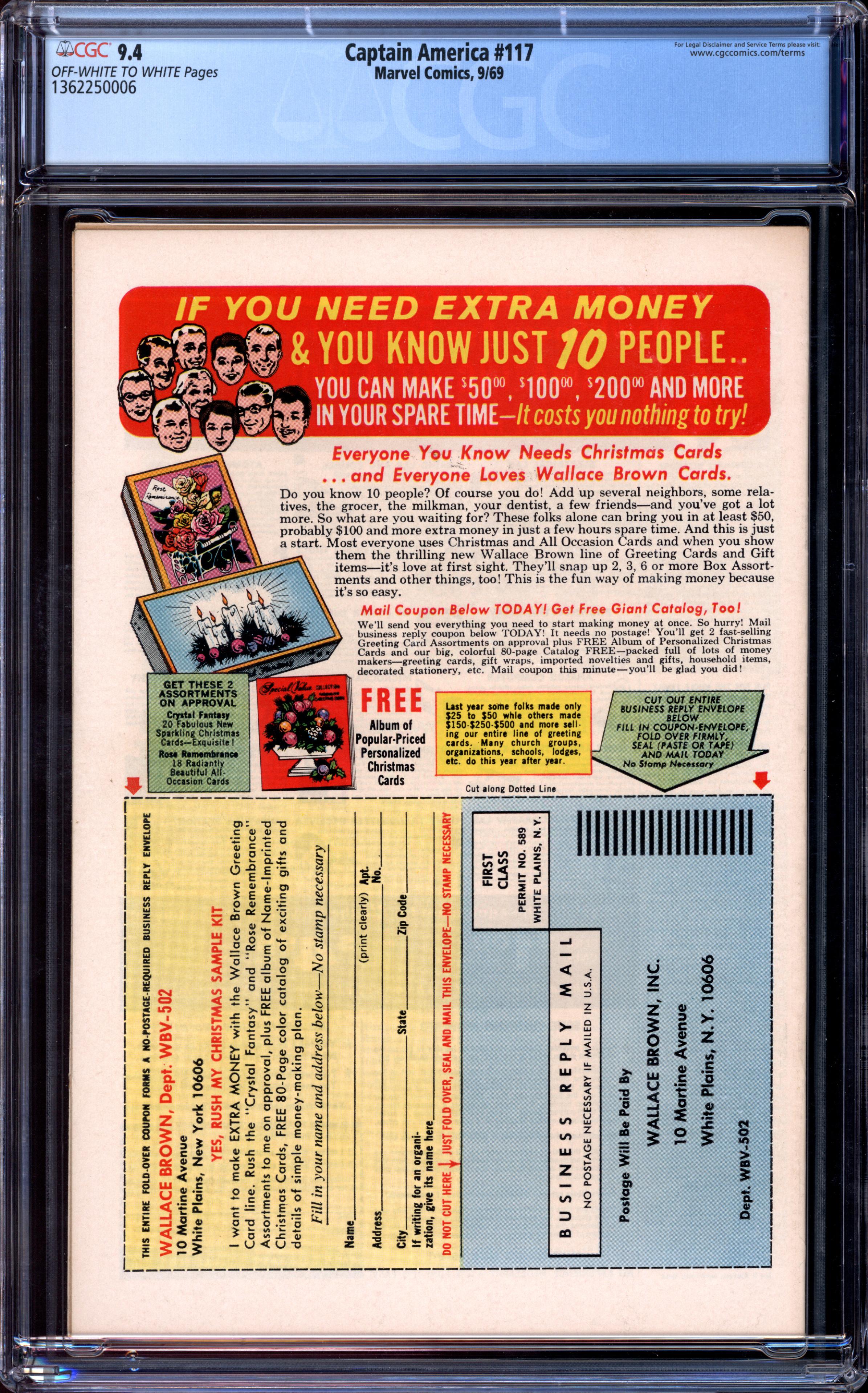 CAPTAIN AMERICA Back Cover