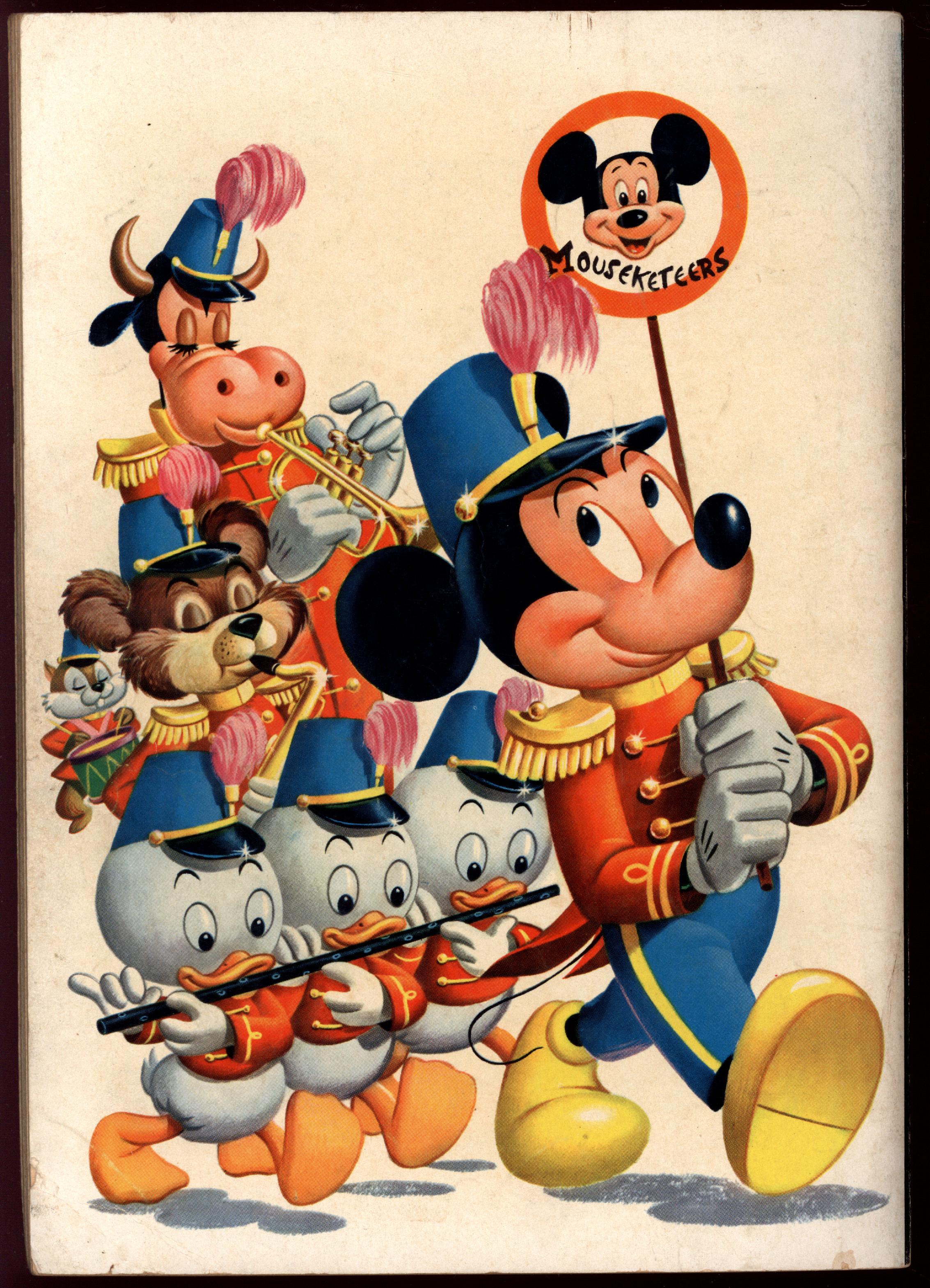 DELL GIANT COMICS: MICKEY MOUSE CLUB PARADE Back Cover