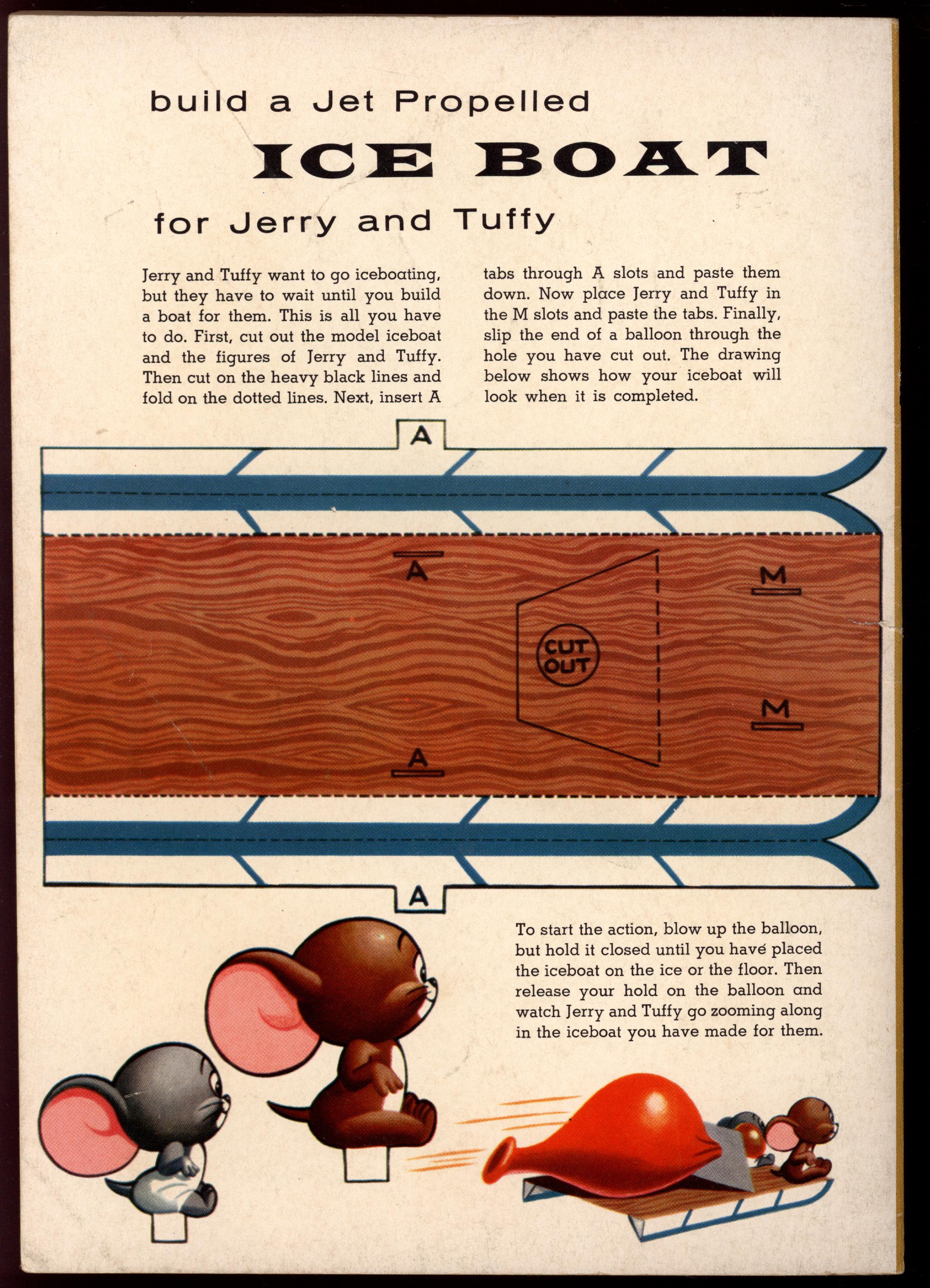 DELL GIANT COMICS: TOM AND JERRY'S WINTER FUN #5 Back Cover