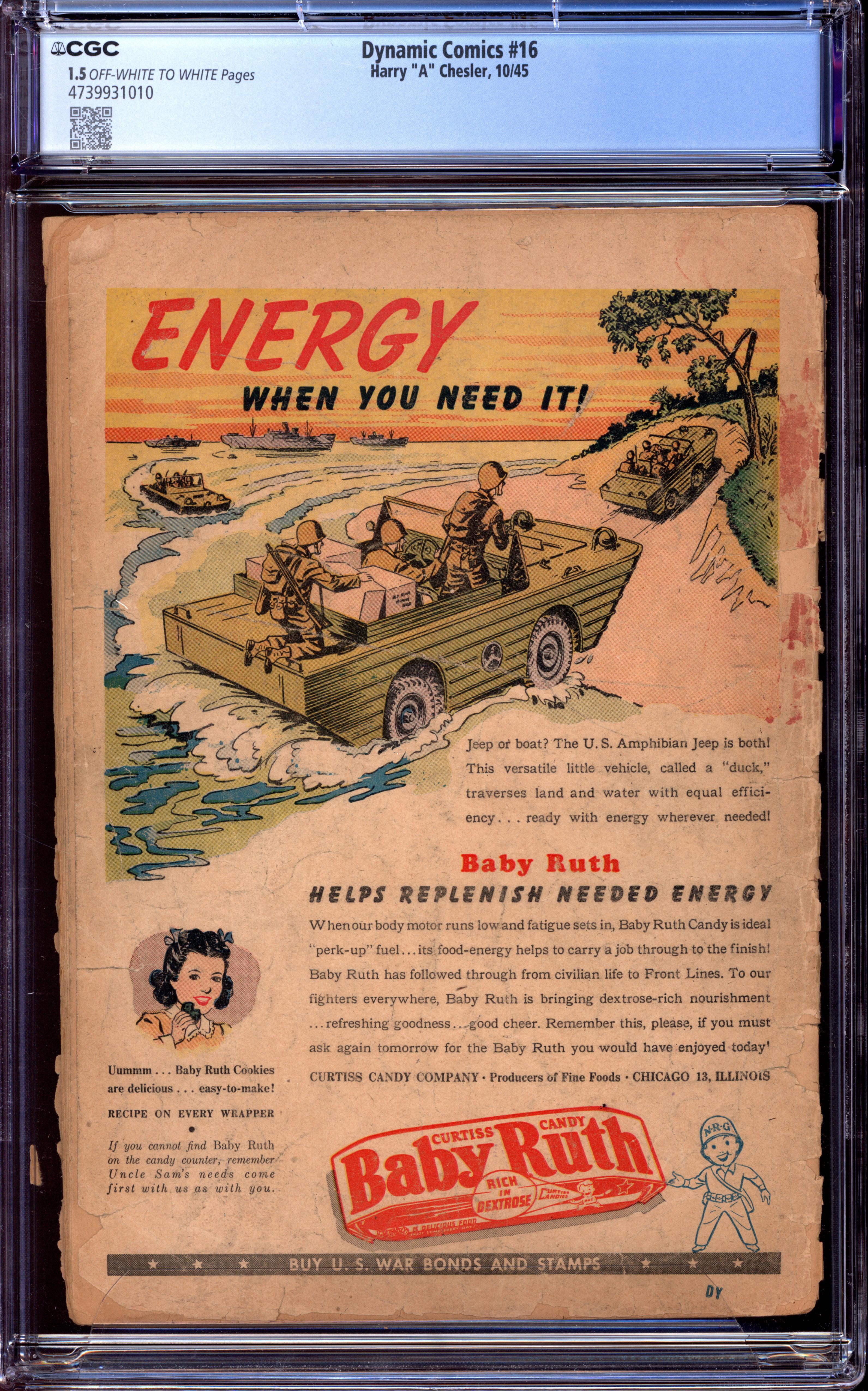 DYNAMIC COMICS Back Cover