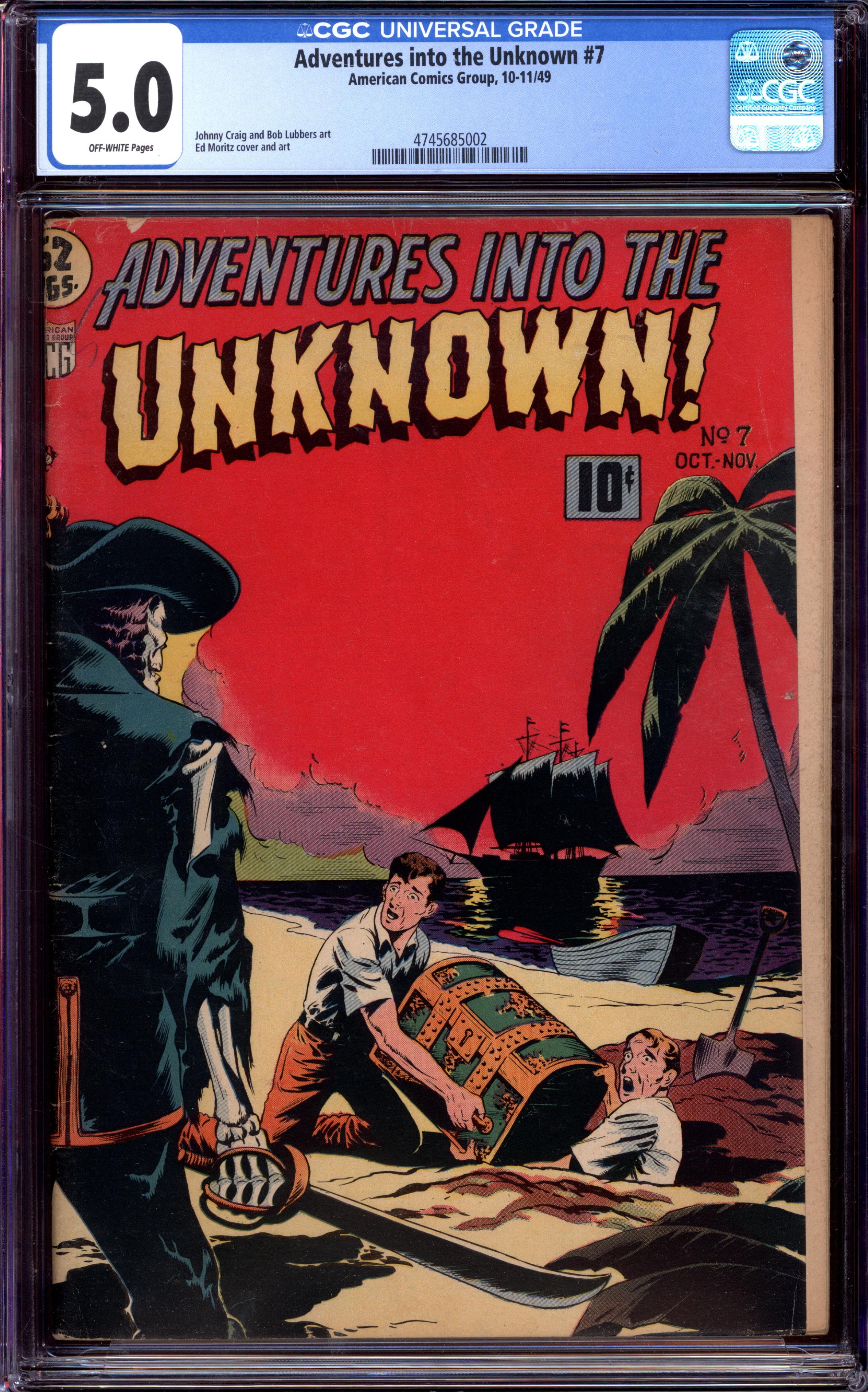 ADVENTURES INTO THE UNKNOWN Front Cover