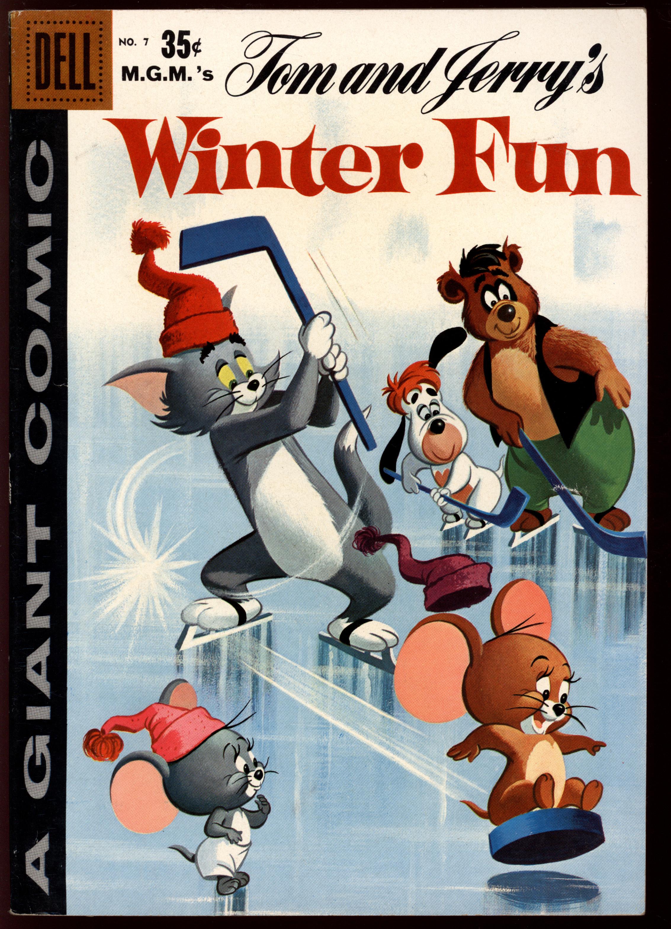 DELL GIANT COMICS: TOM AND JERRY'S WINTER FUN Front Cover