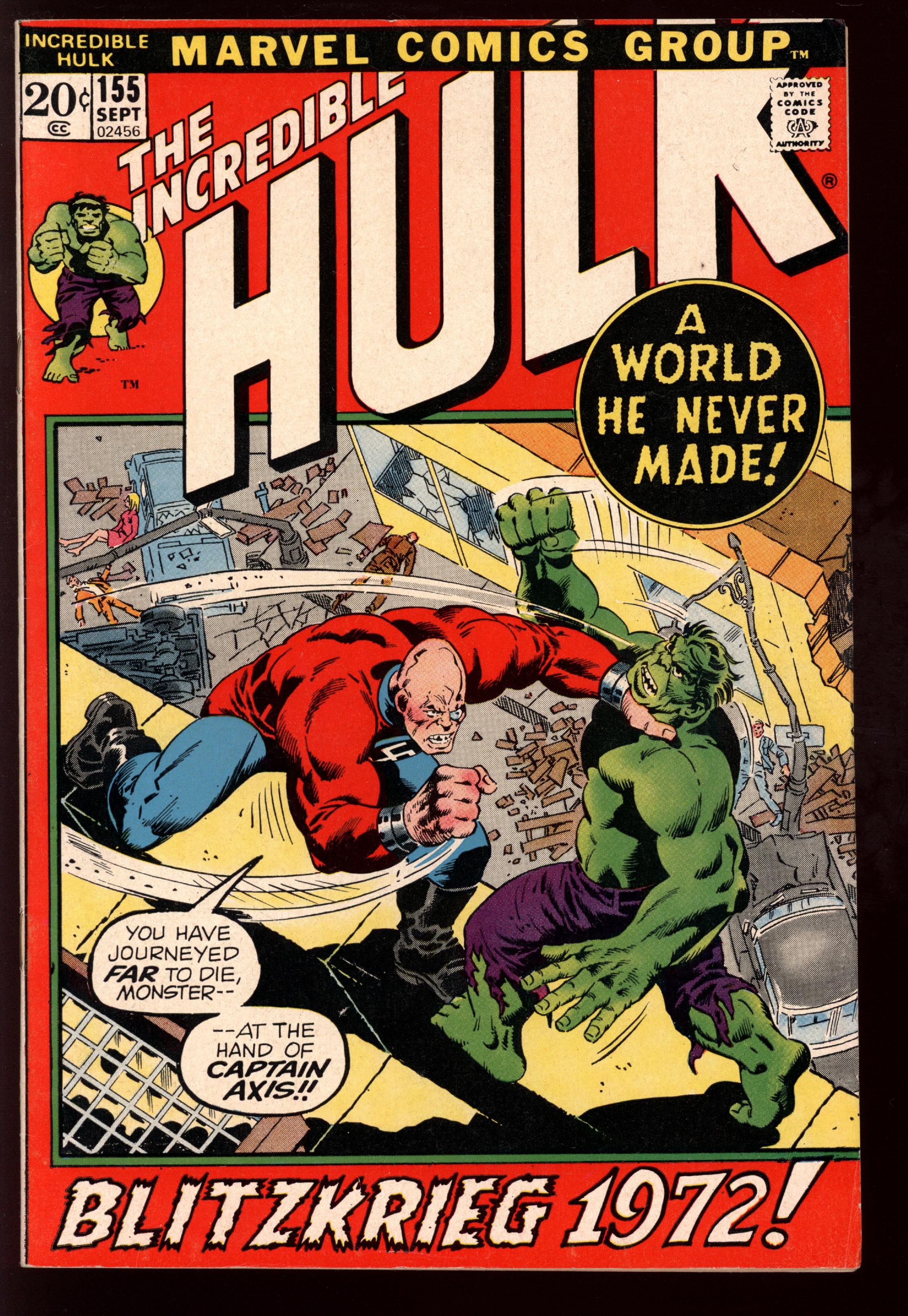 INCREDIBLE HULK Front Cover