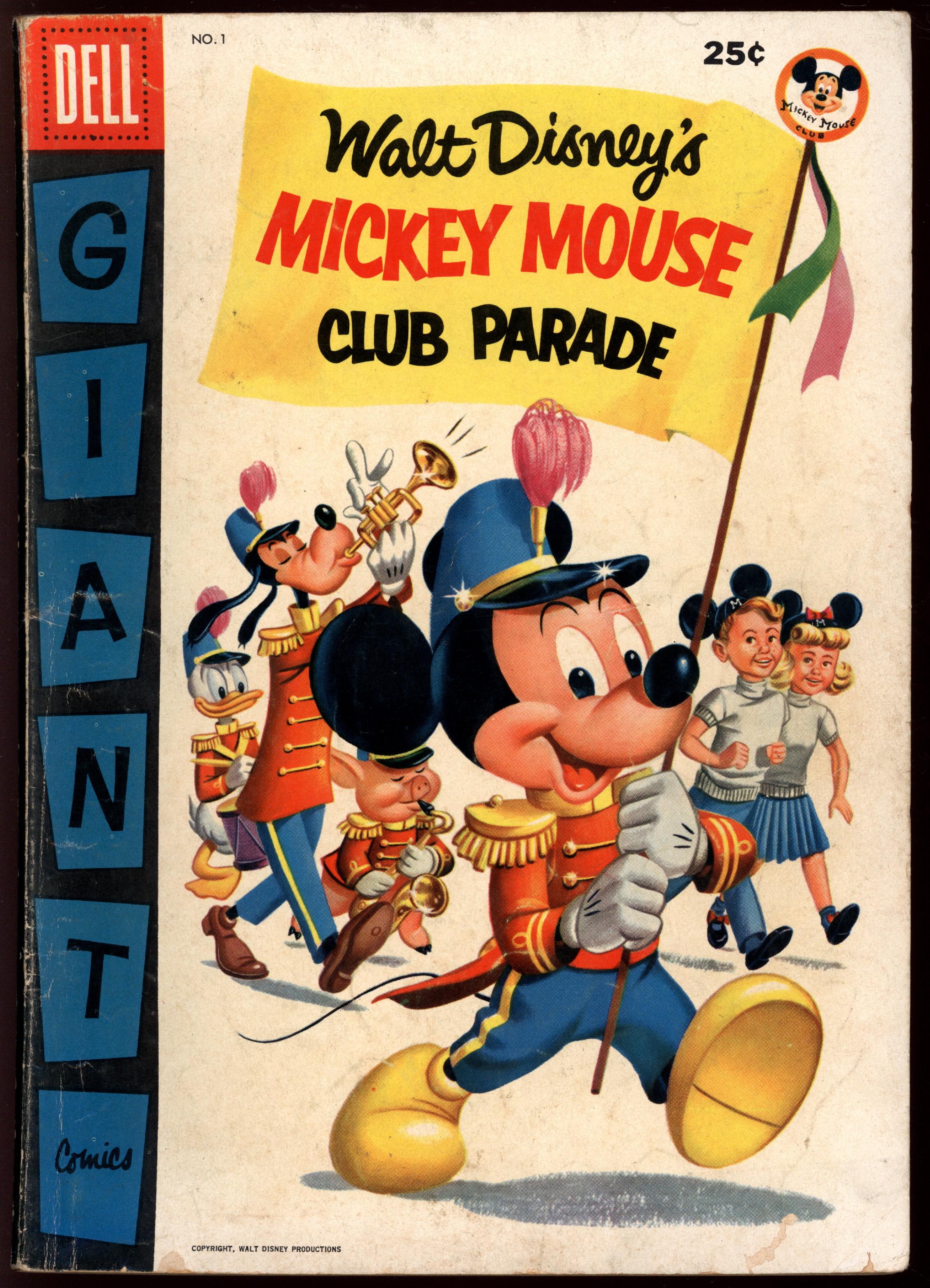 DELL GIANT COMICS: MICKEY MOUSE CLUB PARADE Front Cover