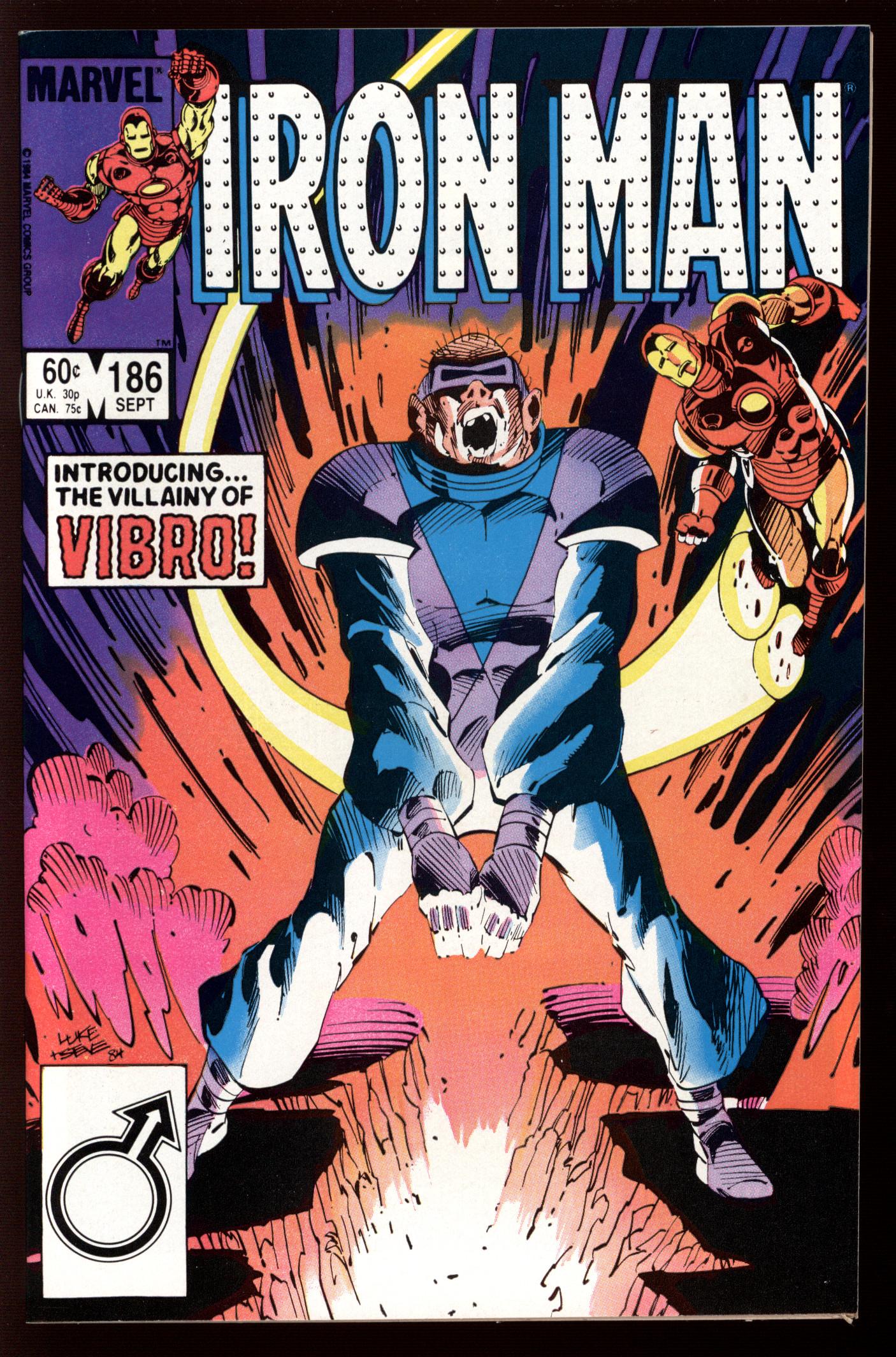 IRON MAN #186 9.4 Front Cover