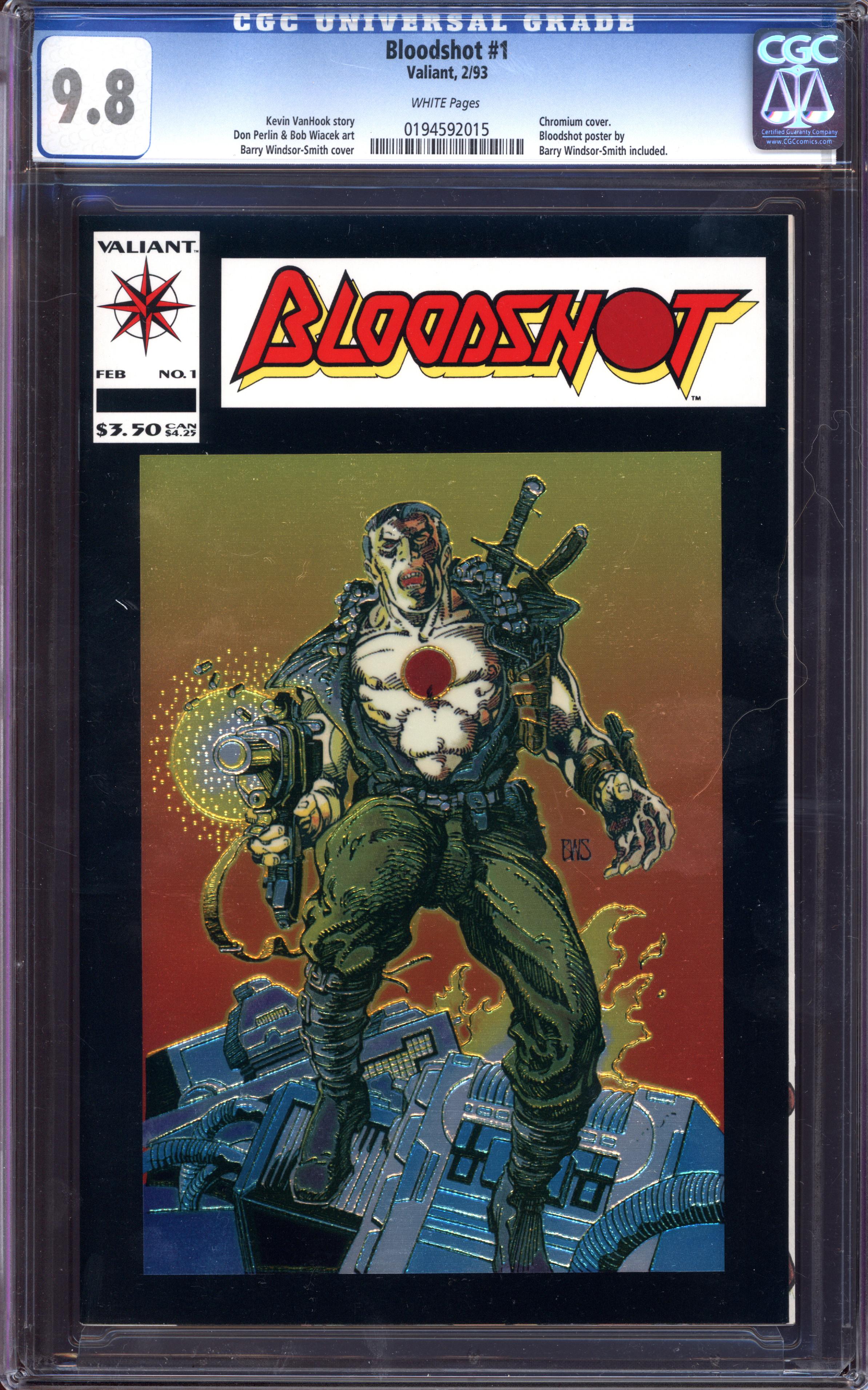 BLOODSHOT #1 CGC 9.8 WHITE PAGES | Reece's Rare Comics