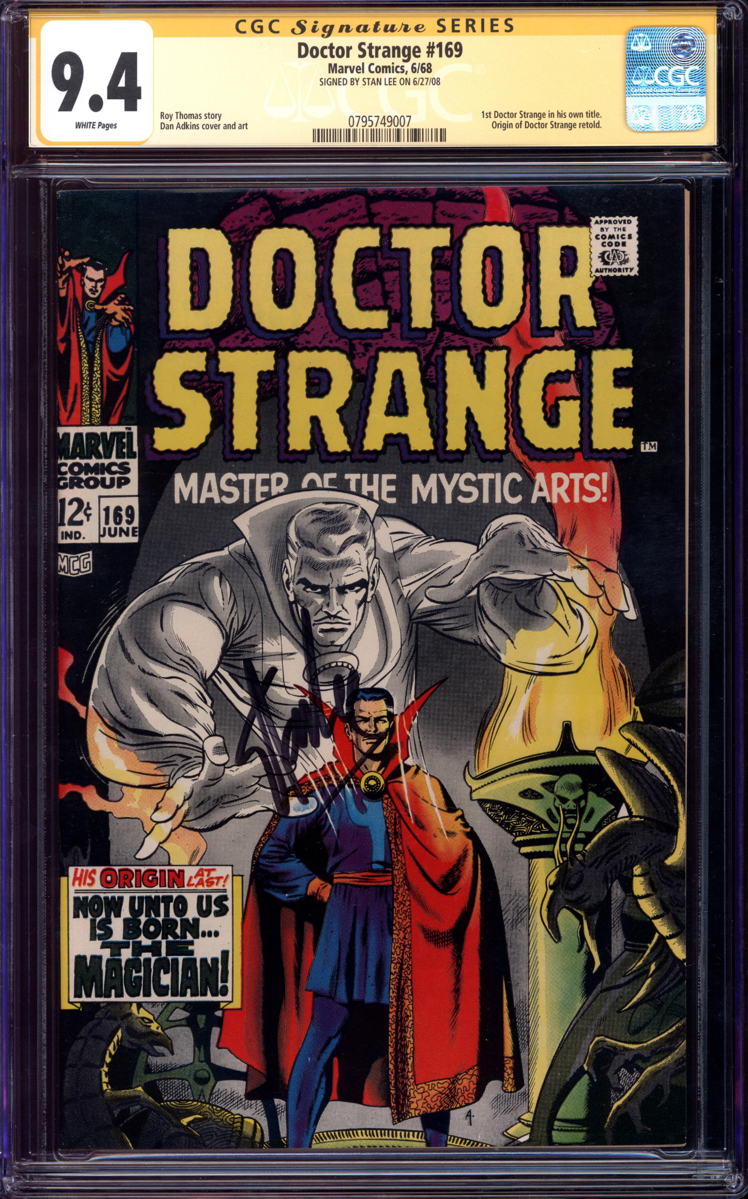 DOCTOR STRANGE #169 CGC 9.4 WHITE PAGES | Reece's Rare Comics