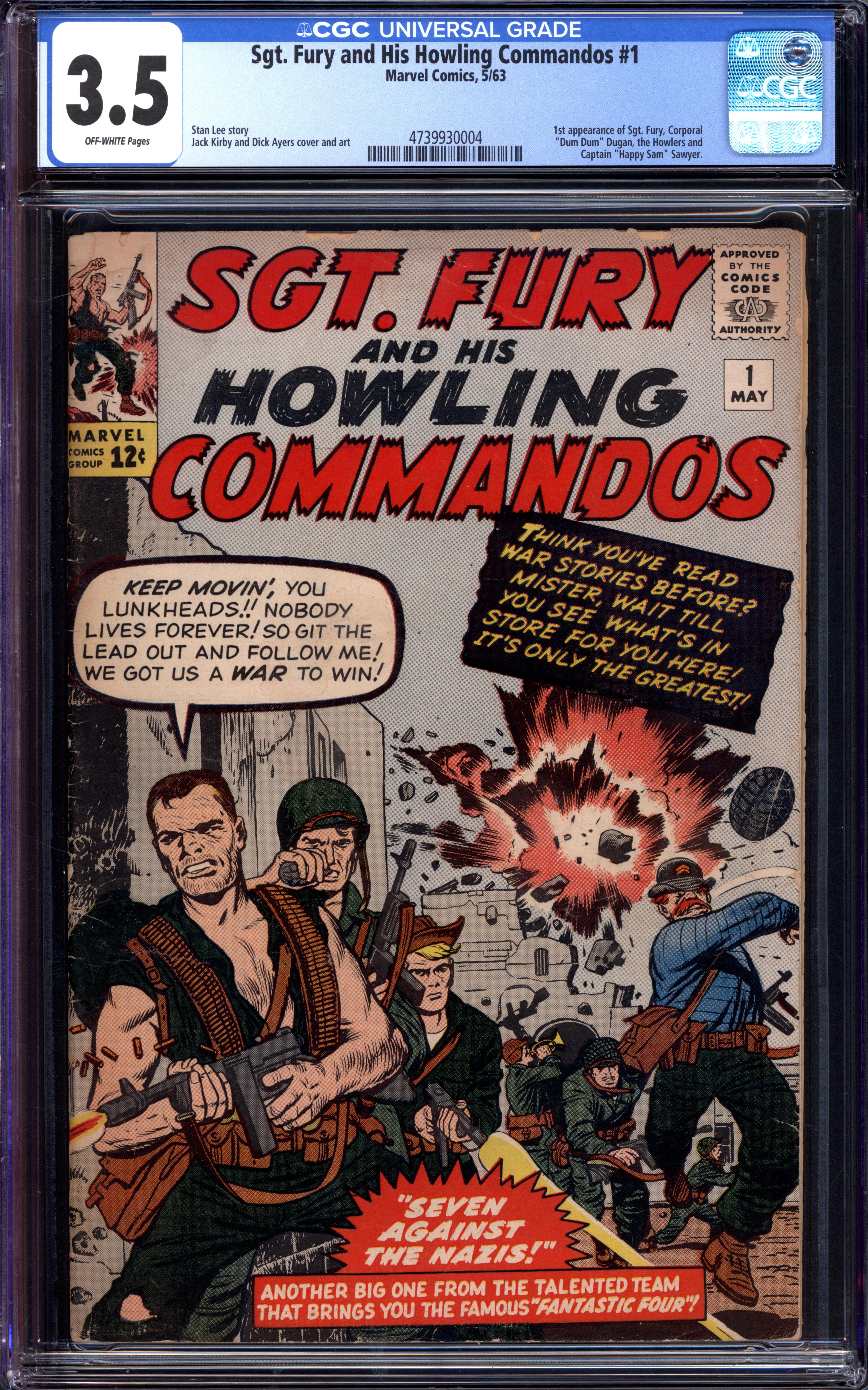 SGT. FURY AND HIS HOWLING COMMANDOS Front Cover