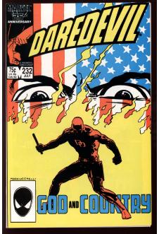 DAREDEVIL #232 9.2 front cover