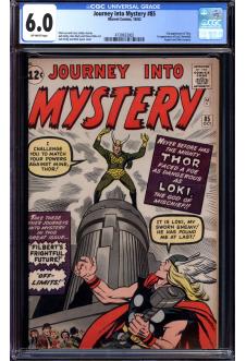 JOURNEY INTO MYSTERY #85 CGC 6.0 OW PAGES front cover