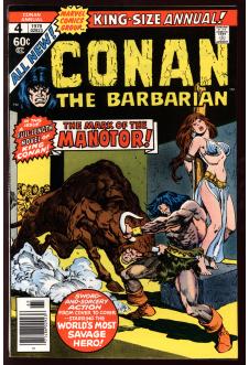 CONAN THE BARBARIAN ANNUAL #4 9.0 front cover