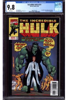 INCREDIBLE HULK #474 CGC 9.8 WHITE PAGES | Reece's Rare Comics