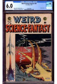 WEIRD SCIENCE-FANTASY #28 CGC 6.0 OW/WH PAGES front cover