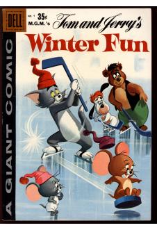 DELL GIANT COMICS: TOM AND JERRY'S WINTER FUN #7 5.5 front cover