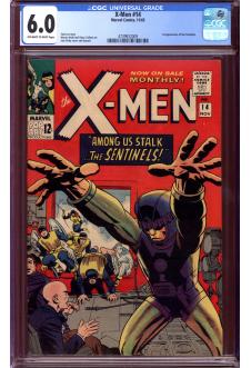 X-MEN #14 CGC 6.0 OW/WH PAGES front cover