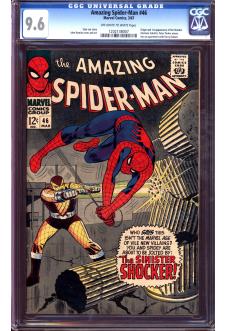 AMAZING SPIDER-MAN #46 CGC 9.6 OW/WH PAGES front cover