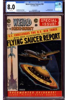 WEIRD SCIENCE-FANTASY #26 CGC 8.0 WHITE PAGES front cover