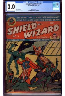 Cover of Shield-Wizard Comics #3