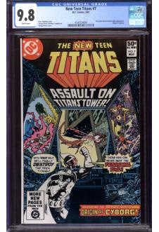 NEW TEEN TITANS #7 CGC 9.8 WHITE PAGES front cover