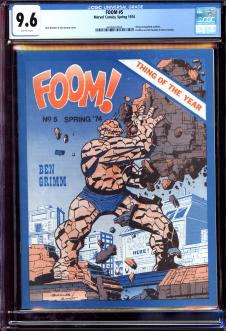 FOOM #5 CGC 9.6 WHITE PAGES front cover