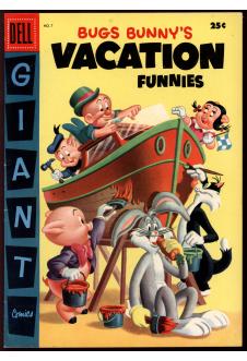DELL GIANT COMICS: BUGS BUNNY'S VACATION FUNNIES #7 6.0 front cover