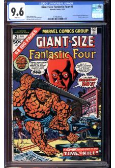 GIANT-SIZE FANTASTIC FOUR #2 CGC 9.6 WHITE PAGES front cover
