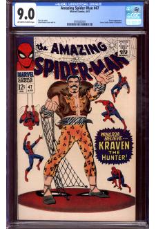 AMAZING SPIDER-MAN #47 CGC 9.0 OW/WH PAGES front cover