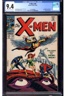 X-MEN #49 CGC 9.4 OW/WH PAGES front cover