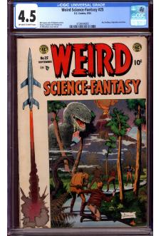 WEIRD SCIENCE-FANTASY #25 CGC 4.5 OW/WH PAGES front cover