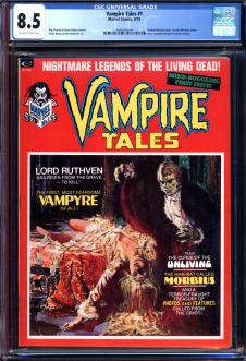 VAMPIRE TALES #1 CGC 8.5 OW/WH PAGES front cover