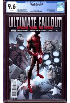 ULTIMATE FALLOUT #4 CGC 9.6 WHITE PAGES front cover