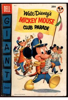 DELL GIANT COMICS: MICKEY MOUSE CLUB PARADE #1 4.0 front cover