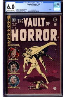 VAULT OF HORROR #40 CGC 6.0 OW/WH PAGES front cover