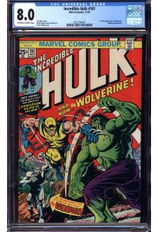 INCREDIBLE HULK #181 CGC 8.0 OW/WH PAGES front cover