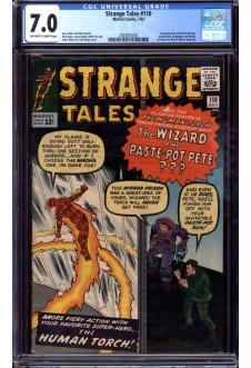 STRANGE TALES #110 CGC 7.0 OW/WH PAGES front cover