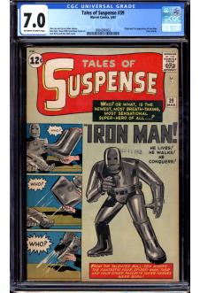 TALES OF SUSPENSE #39 CGC 7.0 OW/WH PAGES front cover