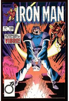 IRON MAN #186 9.4 front cover