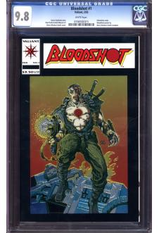 BLOODSHOT #1 CGC 9.8 WHITE PAGES front cover