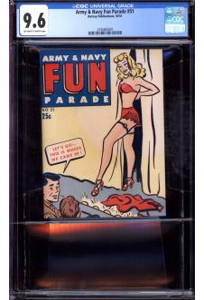 ARMY & NAVY FUN PARADE #51 CGC 9.6 OW/WH PAGES front cover
